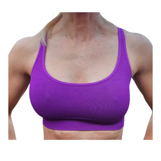 Purple Ribbed